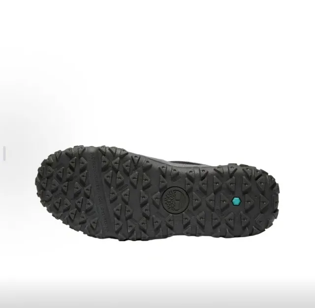 Timberland Gray and Black Perforated Mid-Cut Hiking Boots 4