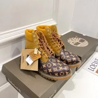 Timberland Premium 6-Inch Monogram-Print Work Boots