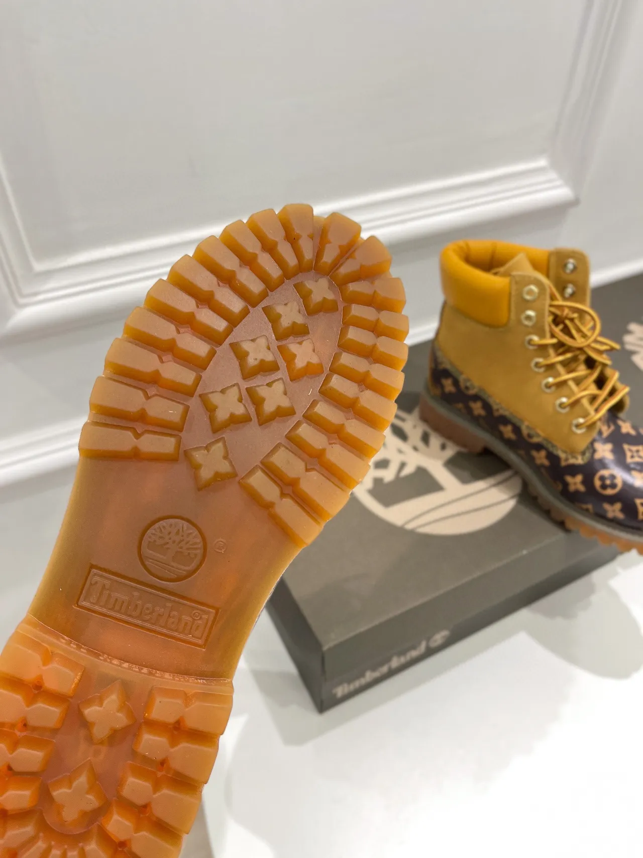 Timberland Premium 6-Inch Monogram-Print Work Boots 2