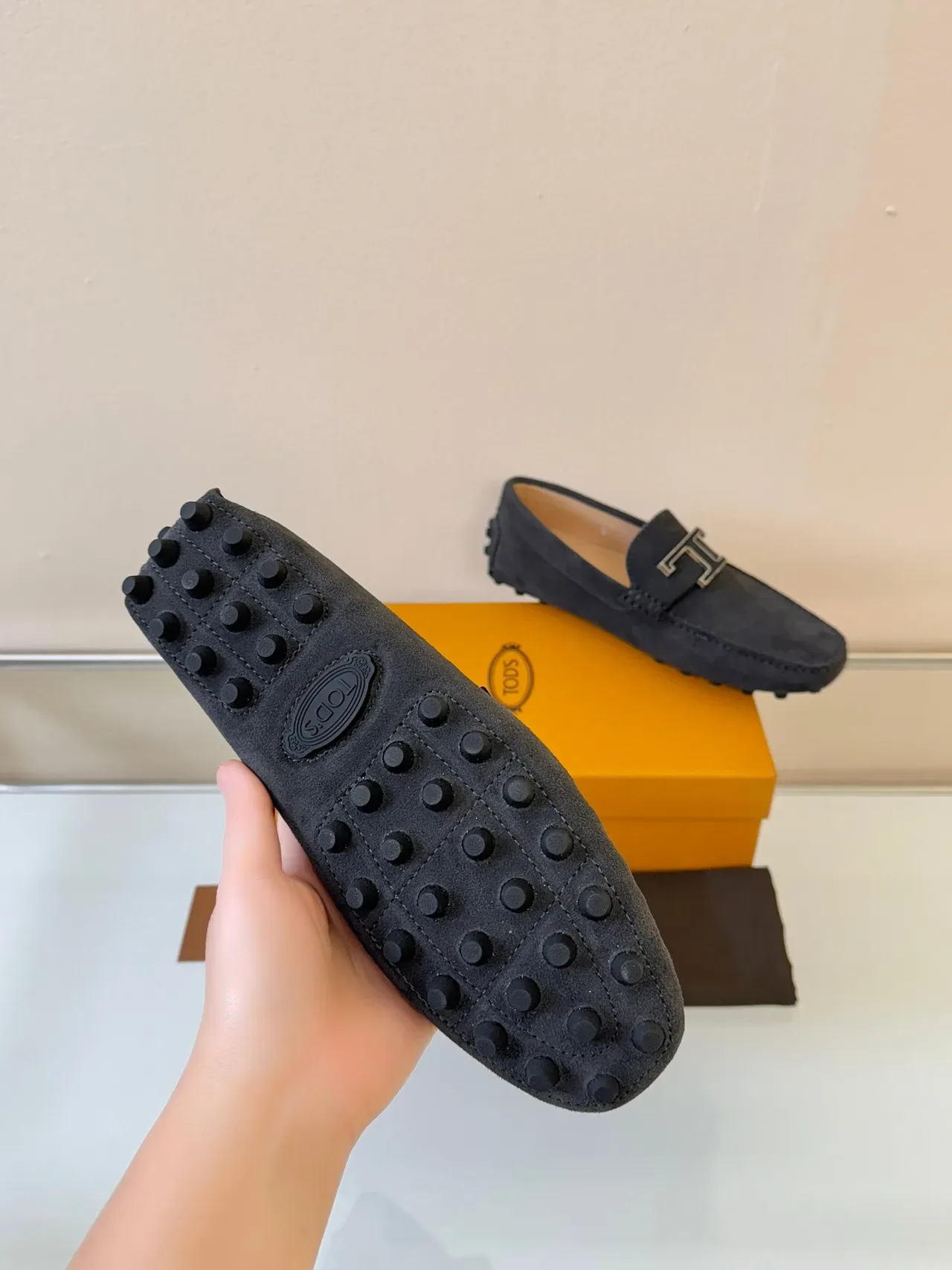 Tod's Double T Loafer Navy Suede Loafers 5