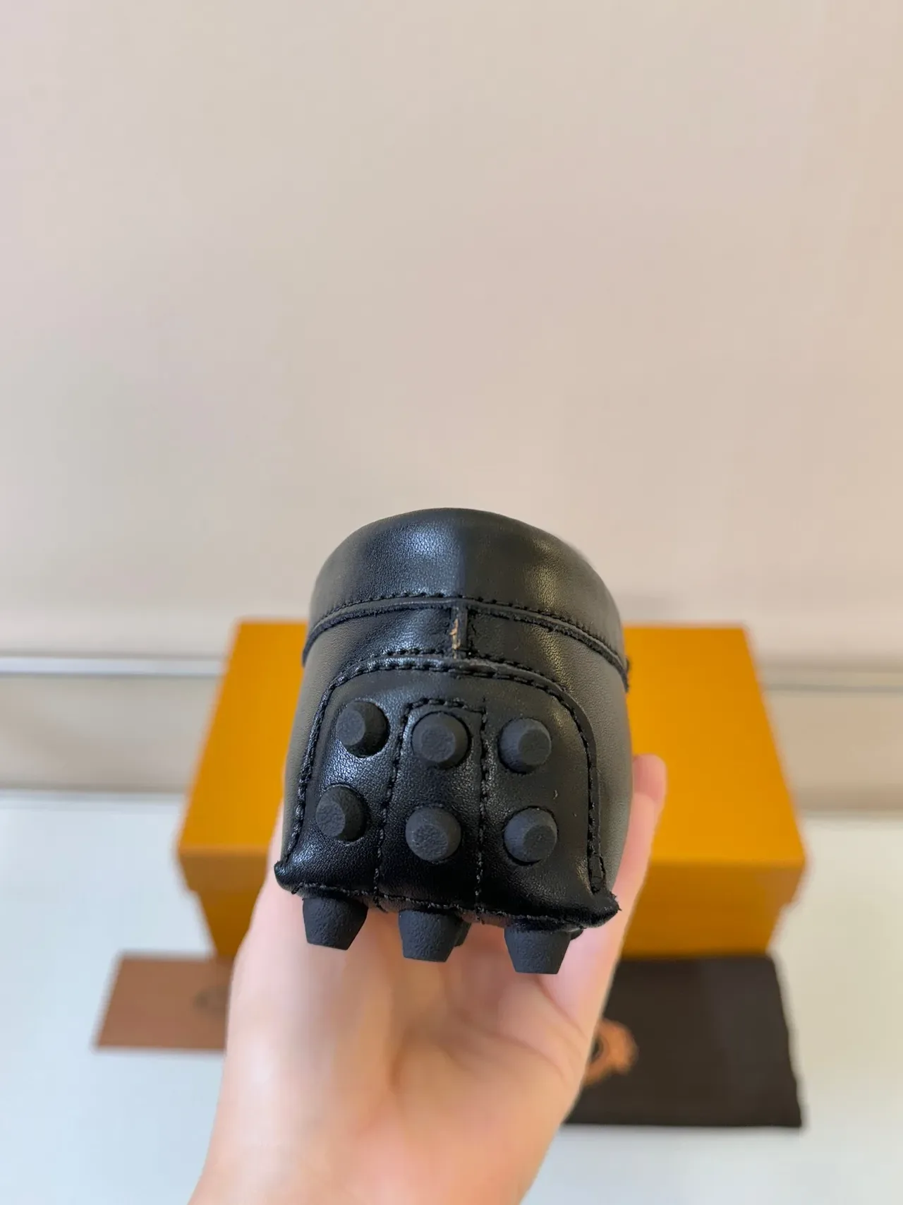 Mocassins Tod's Gommino Couro Preto H-Bit Pebble Sole 4