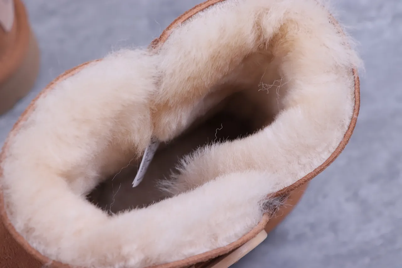 UGG Classic Mini Button Chestnut Suede Ankle Boots 3