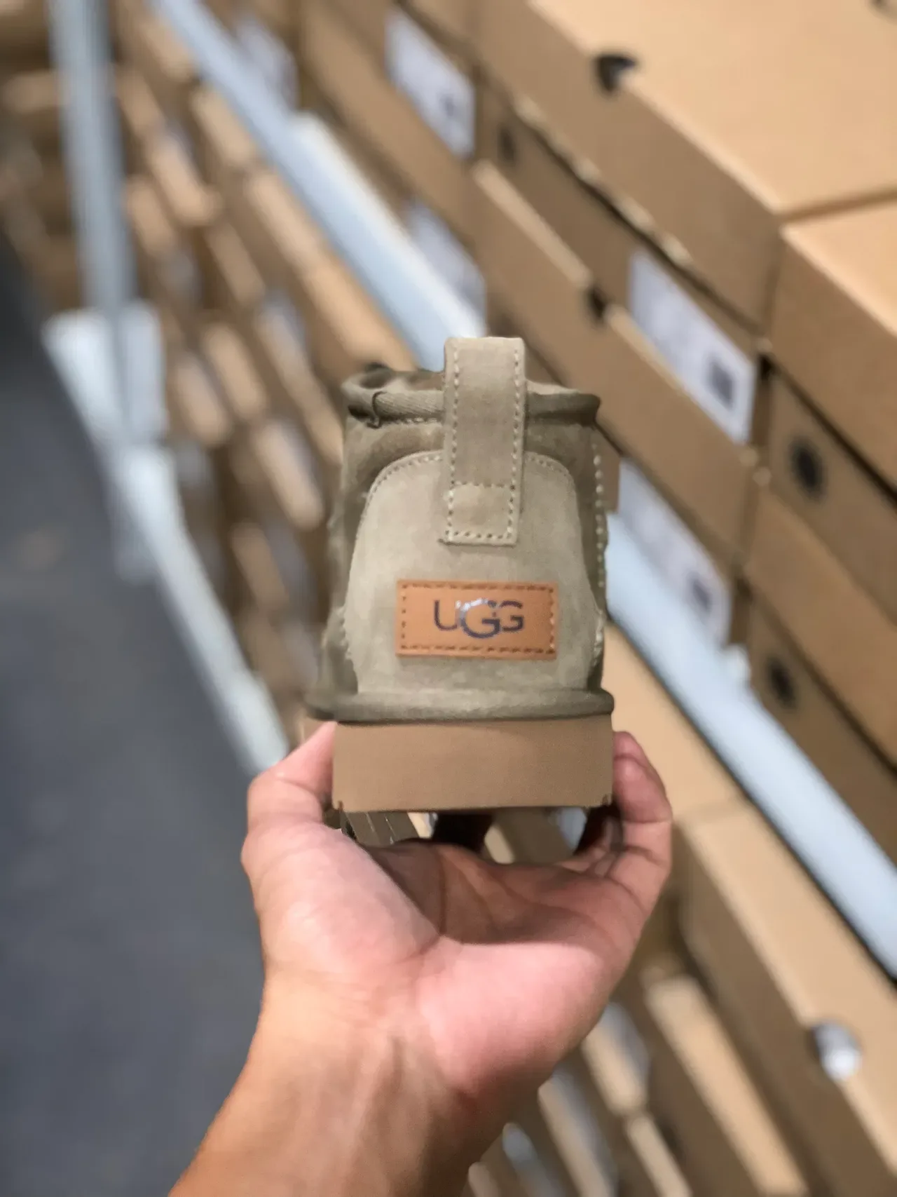 UGG Classic Mini Gray Suede Snow Boots 3
