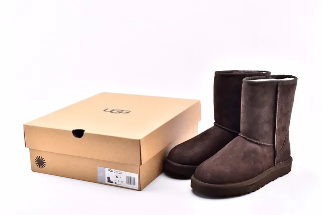 UGG Classic Short Brown Suede Snow Boots 12