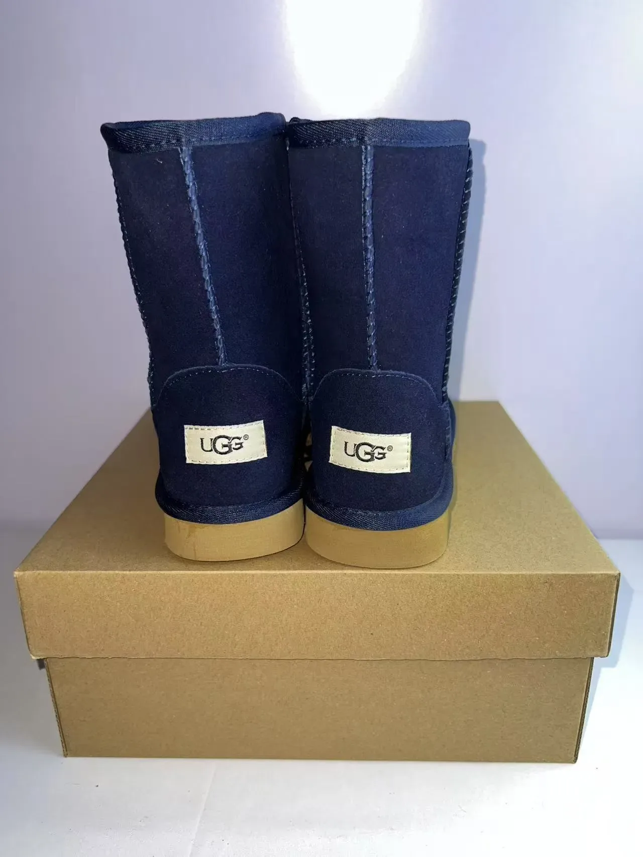 UGG Classic Short Navy Snow Boots 5