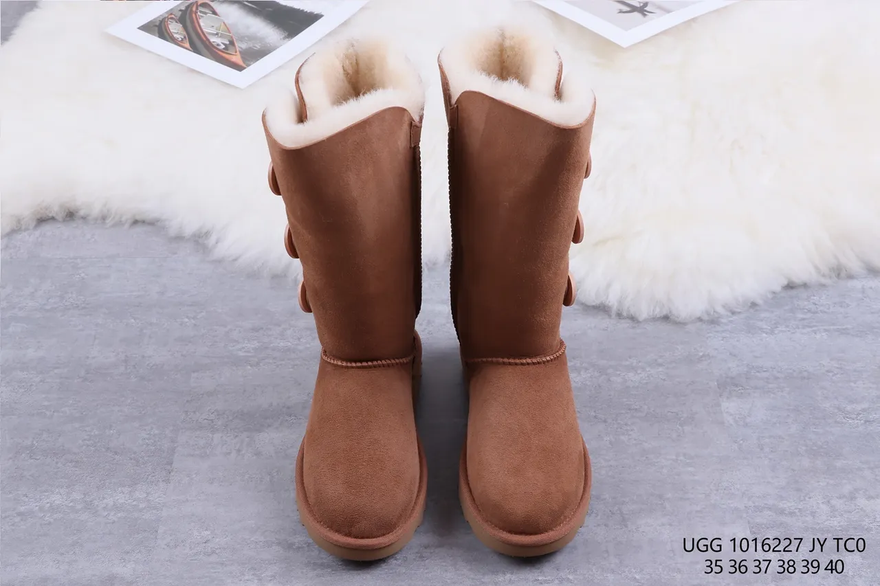 UGG Classic Tall Button Chestnut Snow Boots 9