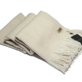 UGG Plain Weave Fringed Cashmere Scarf