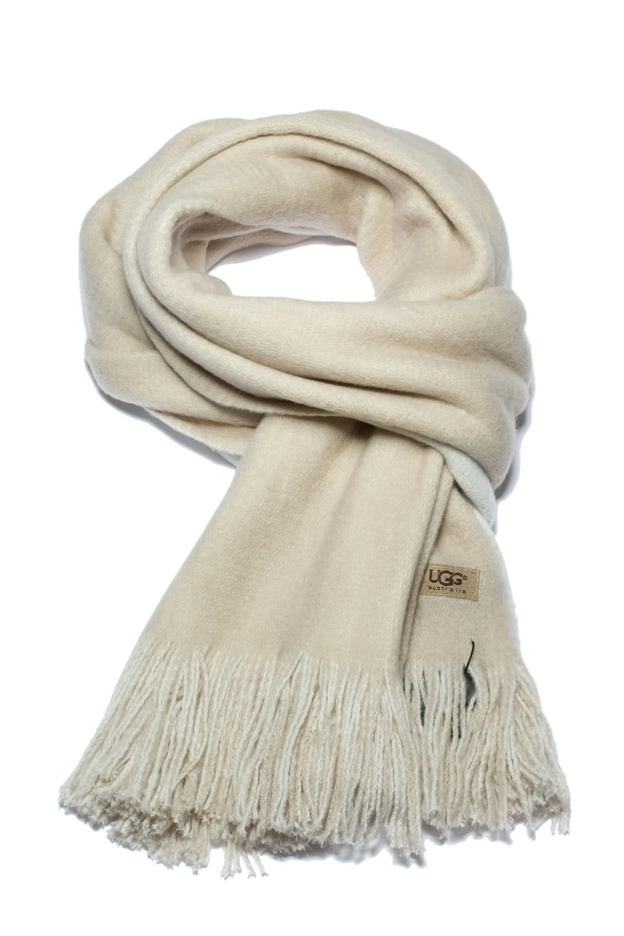 UGG Plain Weave Fringed Cashmere Scarf 6