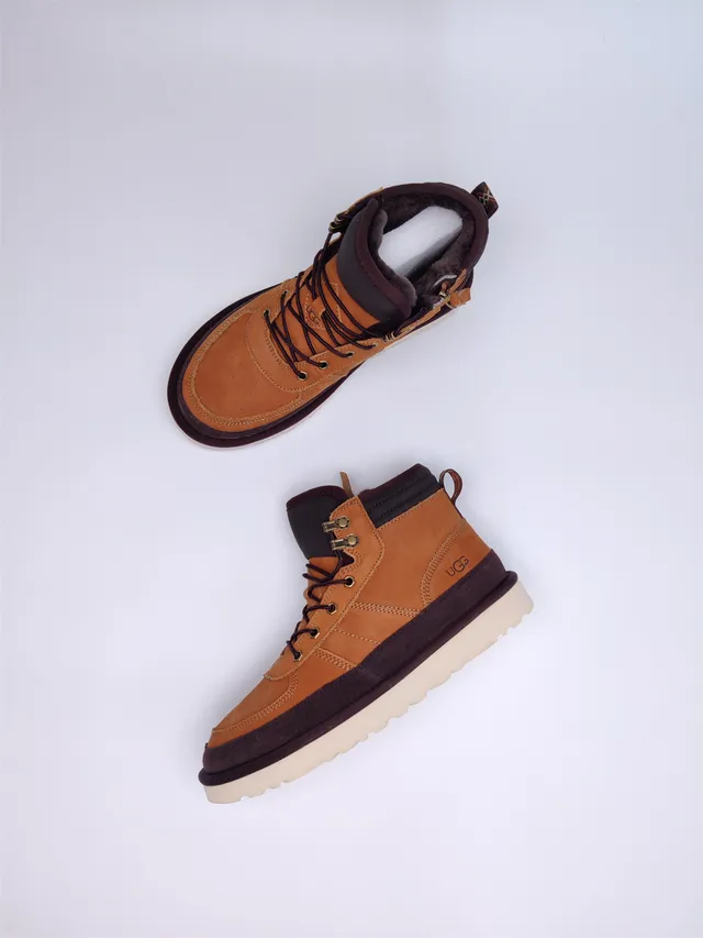 UGG Tan and Burgundy Two-Tone Suede Leather Work Boot 10