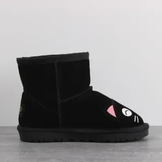 UGG Tasman Black Cat-Face Snow Boots