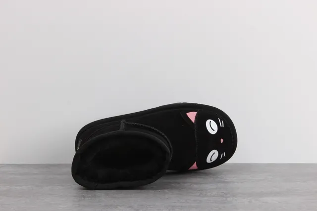 UGG Tasman Black Cat-Face Snow Boots 6