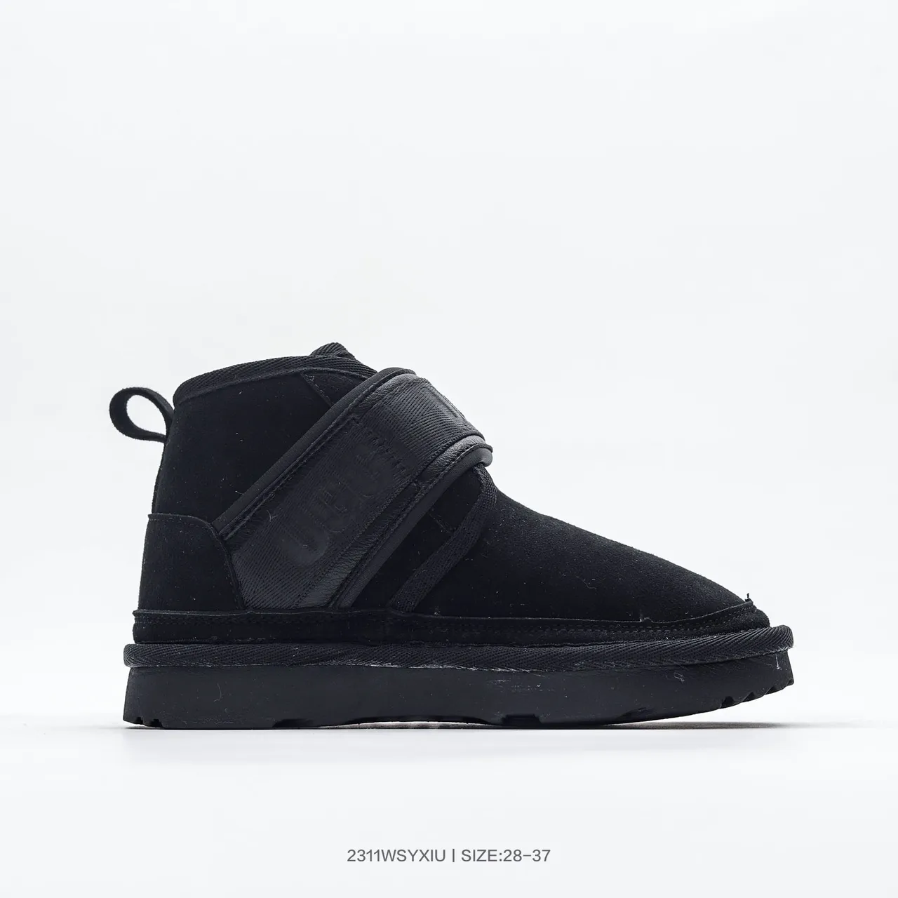 UGG Tasman Black Suede Strap Snow Boots 14