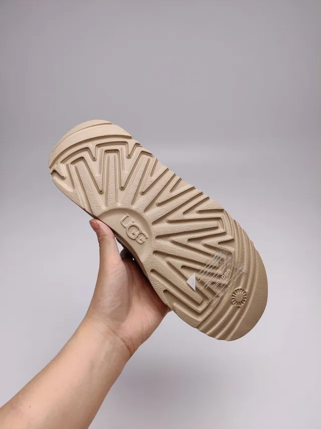 UGG Tasman Tan Suede Shearling-Lined Loafer 2