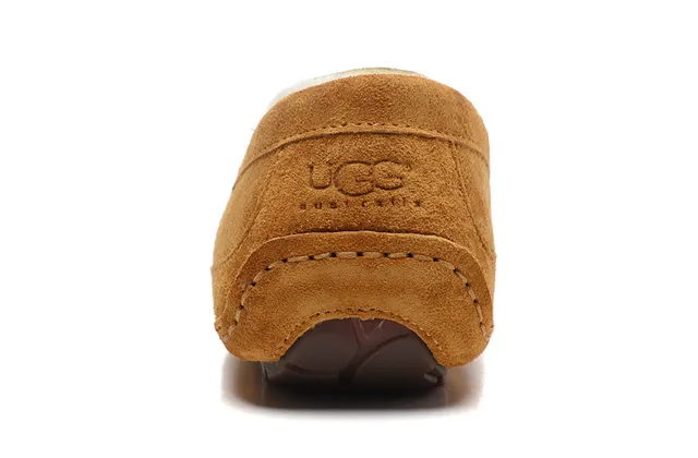 UGG Tasman Tan Suede Shearling-Lined Loafer 11