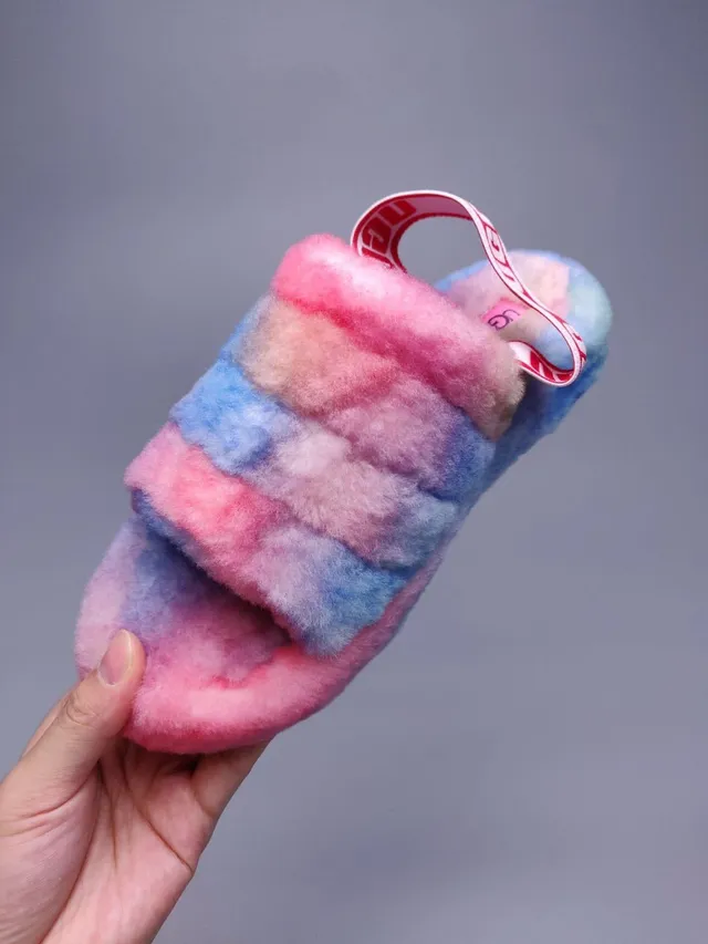 UGG Tasman Tie-Dye Fuzzy Shearling Slippers 2