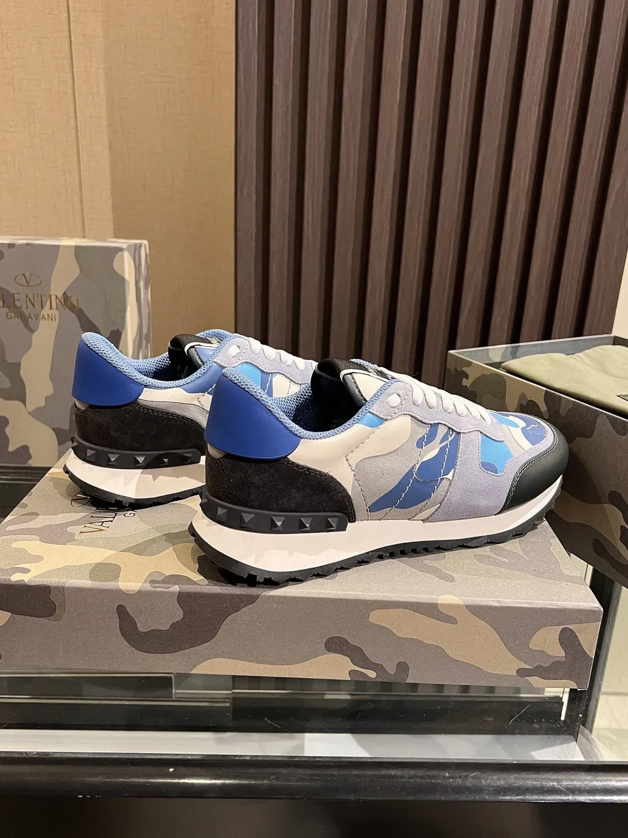 Valentino Camouflage-Print Lifestyle Sneakers 3