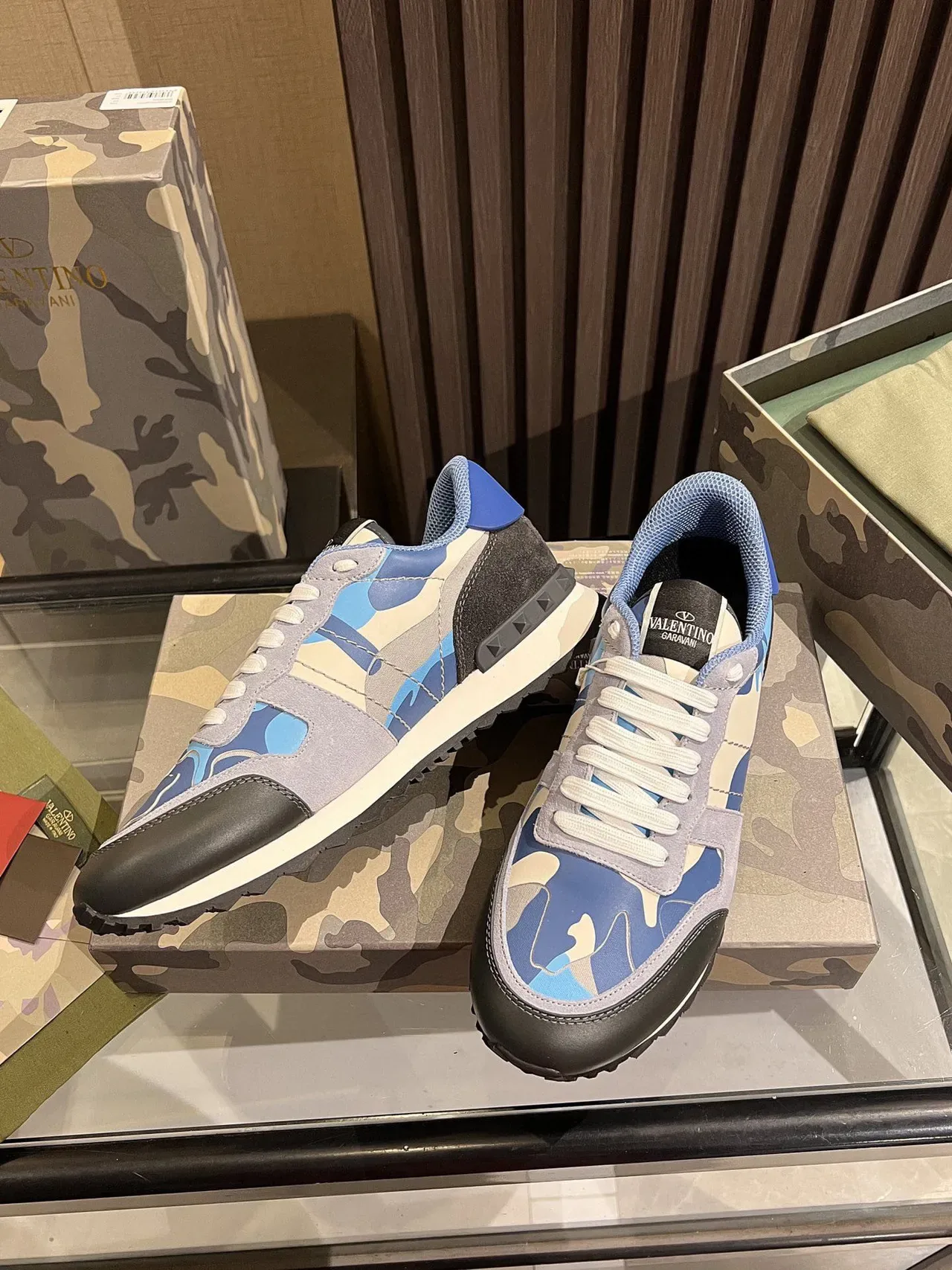 Valentino Camouflage-Print Lifestyle Sneakers 7