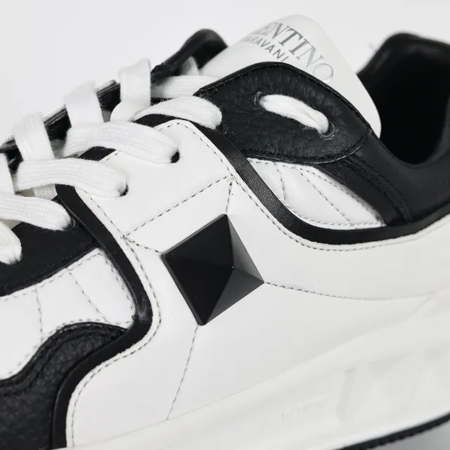 Valentino Rockstud Platform Sneaker White and Black Lifestyle Sneakers 6