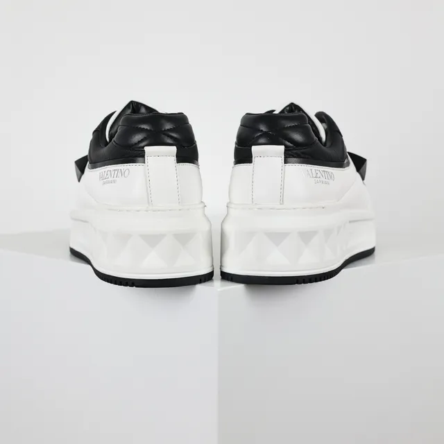 Valentino Rockstud Platform Sneaker White and Black Lifestyle Sneakers 8