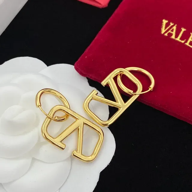 Valentino VLTN Créoles logo doré 5