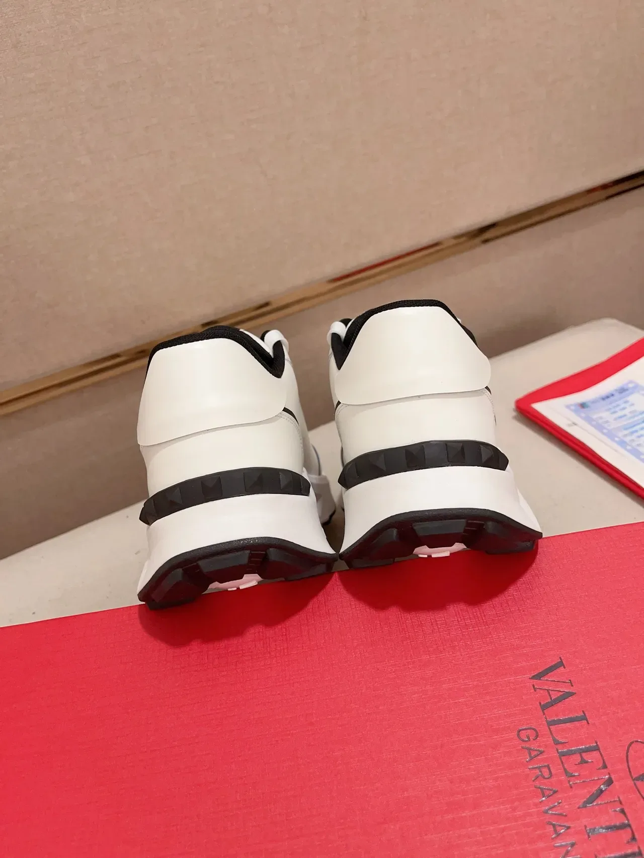 Valentino VLTN White and Black Chunky Sneakers 3