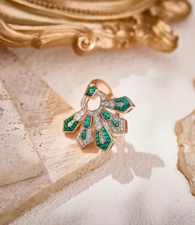 Van Cleef & Arpels Frivole Leque Geométrico de Mãe-d'Água e Diamante 5