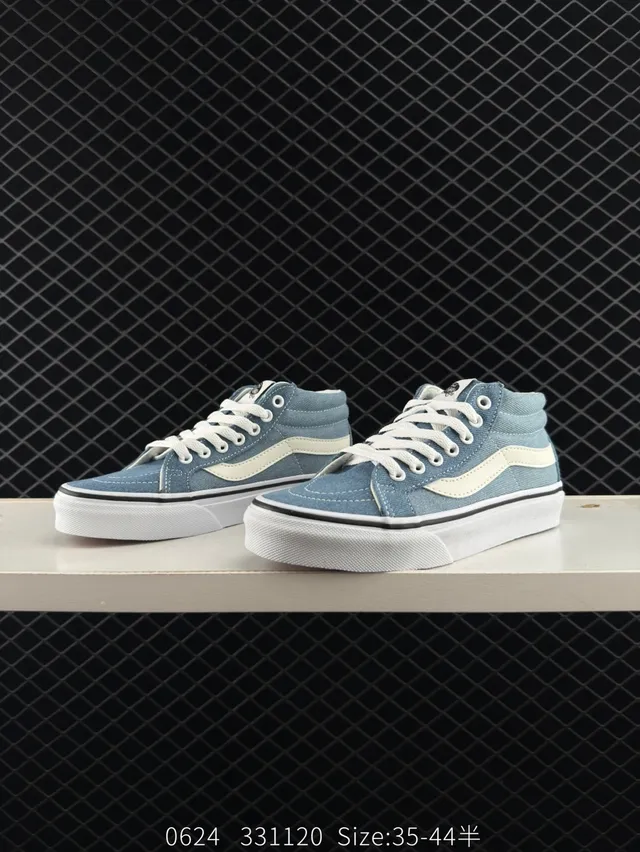 Vans Sk8-Mid Denim Blue Mid-Top Skateboard Shoes 2