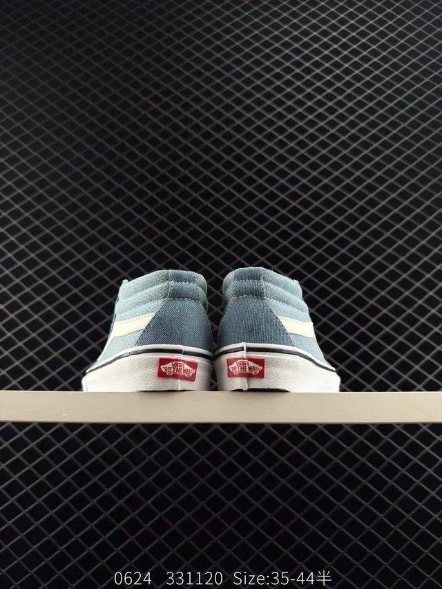 Vans Sk8-Mid Denim Blue Mid-Top Skateboard Shoes 3