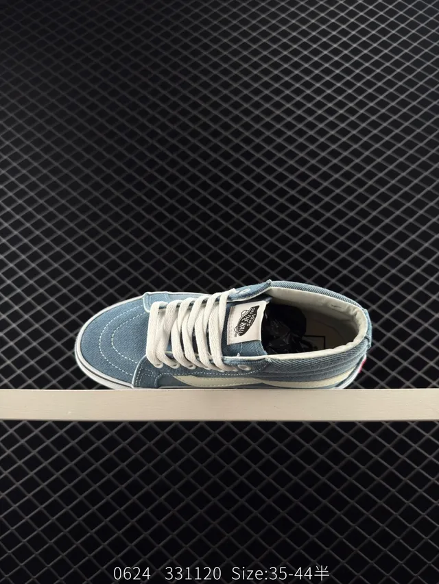 Vans Sk8-Mid Denim Blue Mid-Top Skateboard Shoes 4