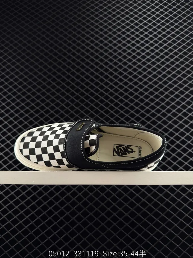 Vans Slip-On Black and White Checkerboard Skateboard Shoes 4