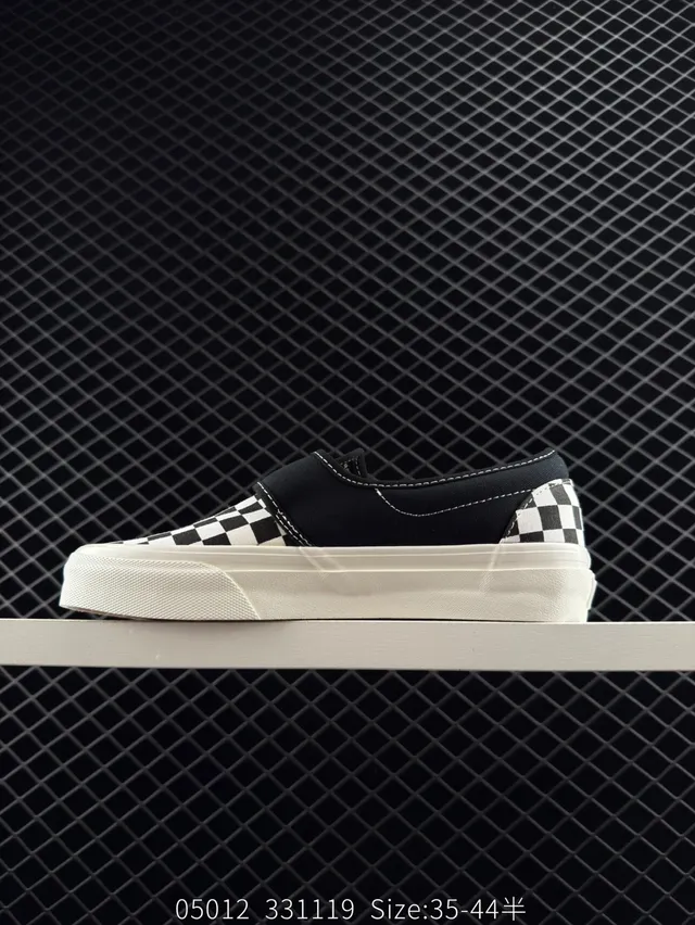 Vans Slip-On Black and White Checkerboard Skateboard Shoes 5