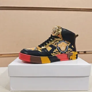 Versace Chain Reaction Baroque Print Zapatillas Lifestyle de Alto