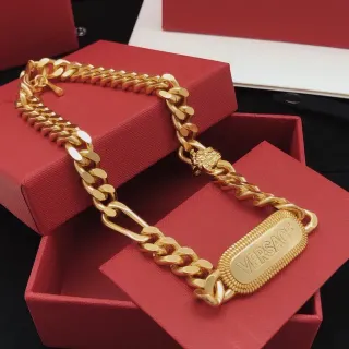 Versace Chain Reaction Collar Dorado Curb-Figaro