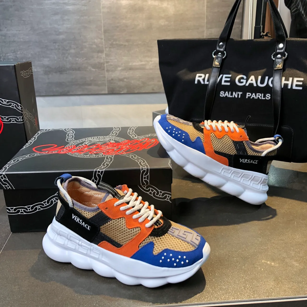 Versace Chain Reaction Multicolor Chunky Sneakers 5