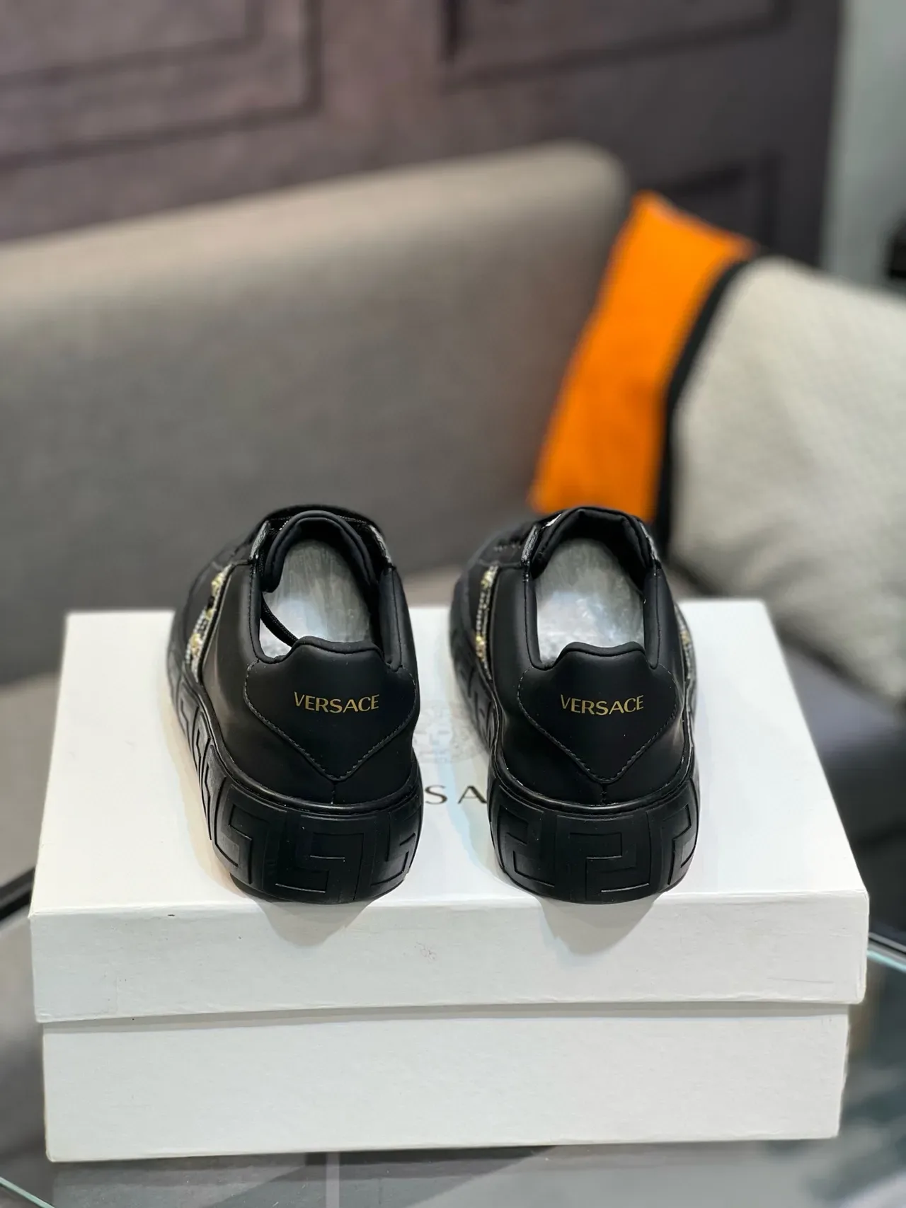 Versace Greca Odissea Black Embellished Lifestyle Sneakers 2