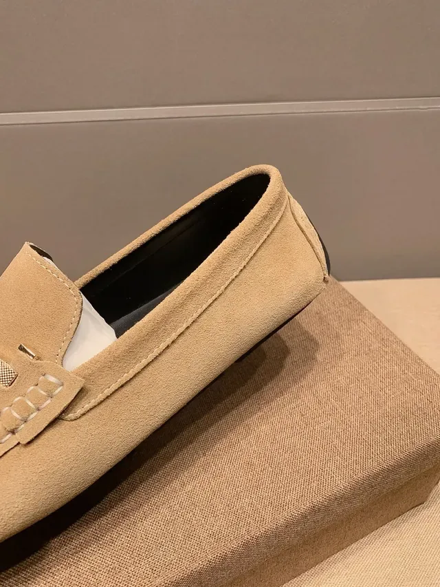 Versace Medusa Horsebit Mocassins Beige Daim 7