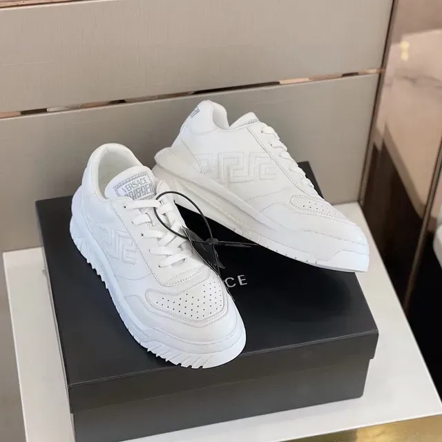 Versace Odissea White Monochrome Lifestyle Sneakers 4