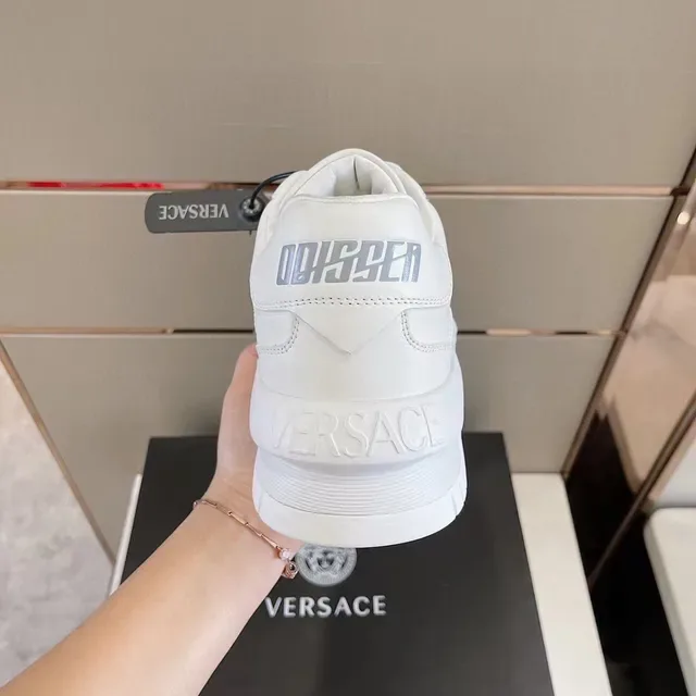 Versace Odissea White Monochrome Lifestyle Sneakers 5