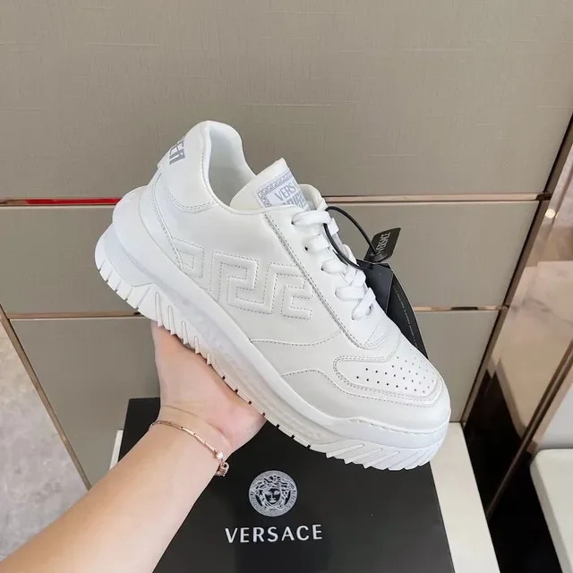 Versace Odissea White Monochrome Lifestyle Sneakers 6