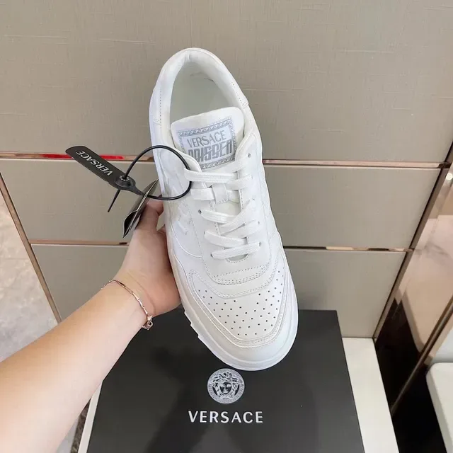 Versace Odissea White Monochrome Lifestyle Sneakers 7