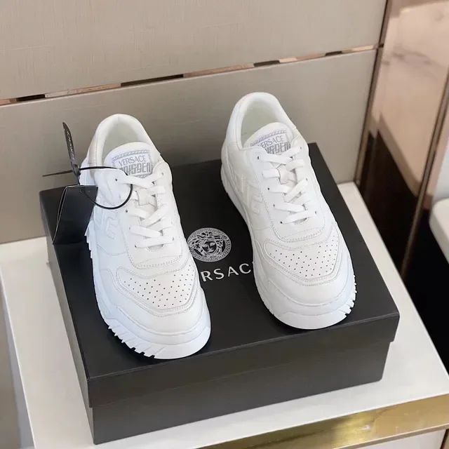 Versace Odissea White Monochrome Lifestyle Sneakers 8
