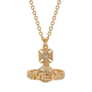 Vivienne Westwood Classic Orb Crystal-Embellished Gold-Tone Necklace