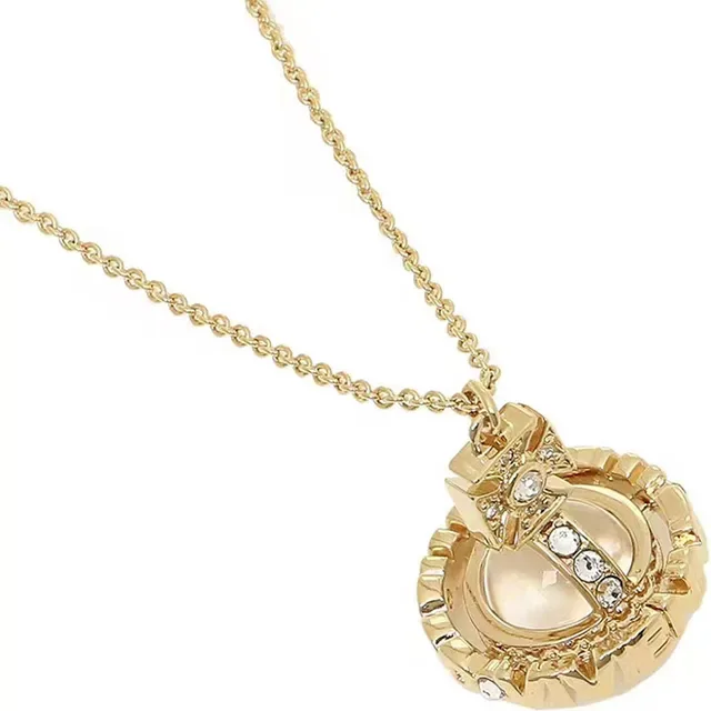 Vivienne Westwood Classic Orb Crystal-Embellished Gold-Tone Necklace 2