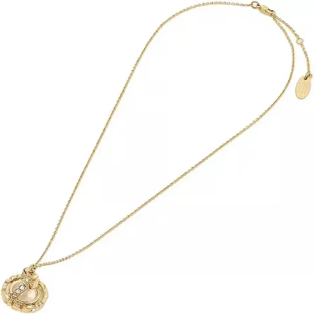 Vivienne Westwood Classic Orb Crystal-Embellished Gold-Tone Necklace 4