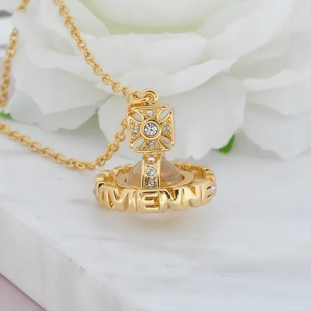 Vivienne Westwood Classic Orb Crystal-Embellished Gold-Tone Necklace 7