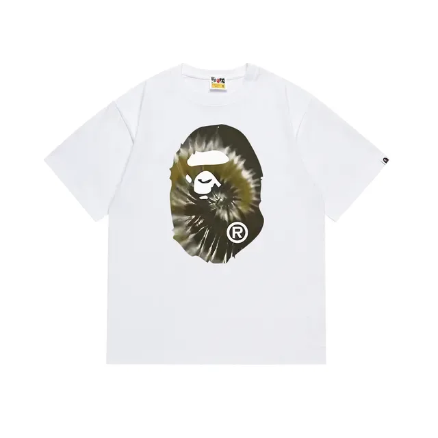 A Bathing Ape Ape Head Tie-Dye Graphic T-Shirt 12