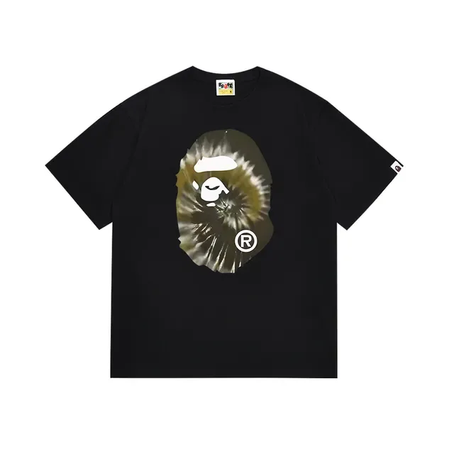 A Bathing Ape Ape Head Tie-Dye Graphic T-Shirt 14