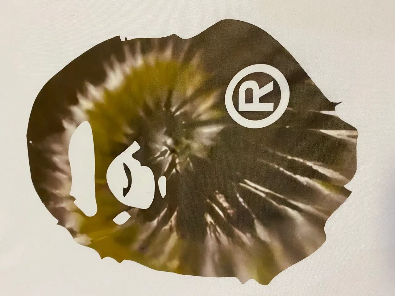 A Bathing Ape Ape Head Tie-Dye Graphic T-Shirt 16