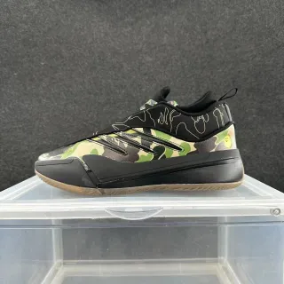 A Bathing Ape BAPE STA Black Multicolor Slip-On Construction Camouflage-Print Upper Chunky Sneakers