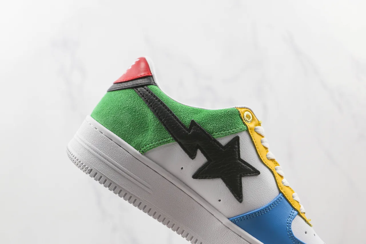 A Bathing Ape BAPE STA Multicolor Panelled Lifestyle Sneakers 5